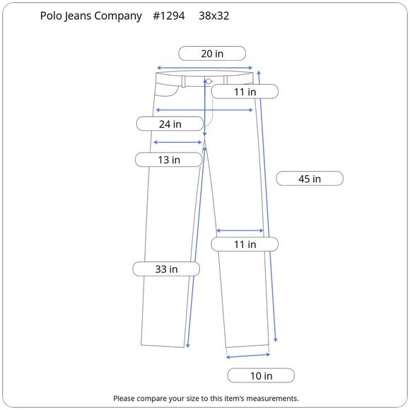 Polo Jeans Co Relaxed Fit Men’s Jeans 38x32 Fit 40 Medium Wash Classic Straight - Picture 12 of 12